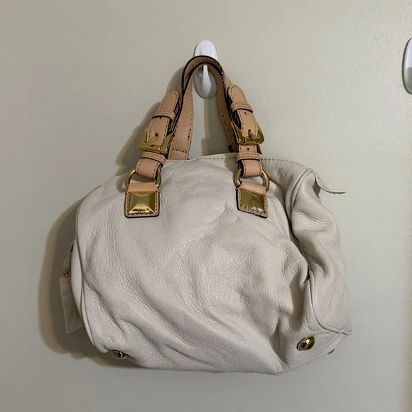 Michael Kors Cream Satchel with Gold Accents - Picture 9 of 9